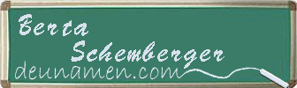 Berta Schemberger Visitenkarte